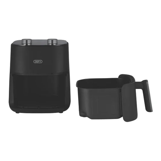 Defy Black and Silver Manual Airfryer, 4.7L